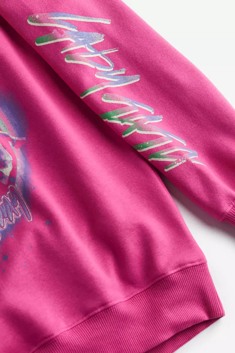 Buy H&M Oversized printed hoodie 2024 Online ZALORA Singapore