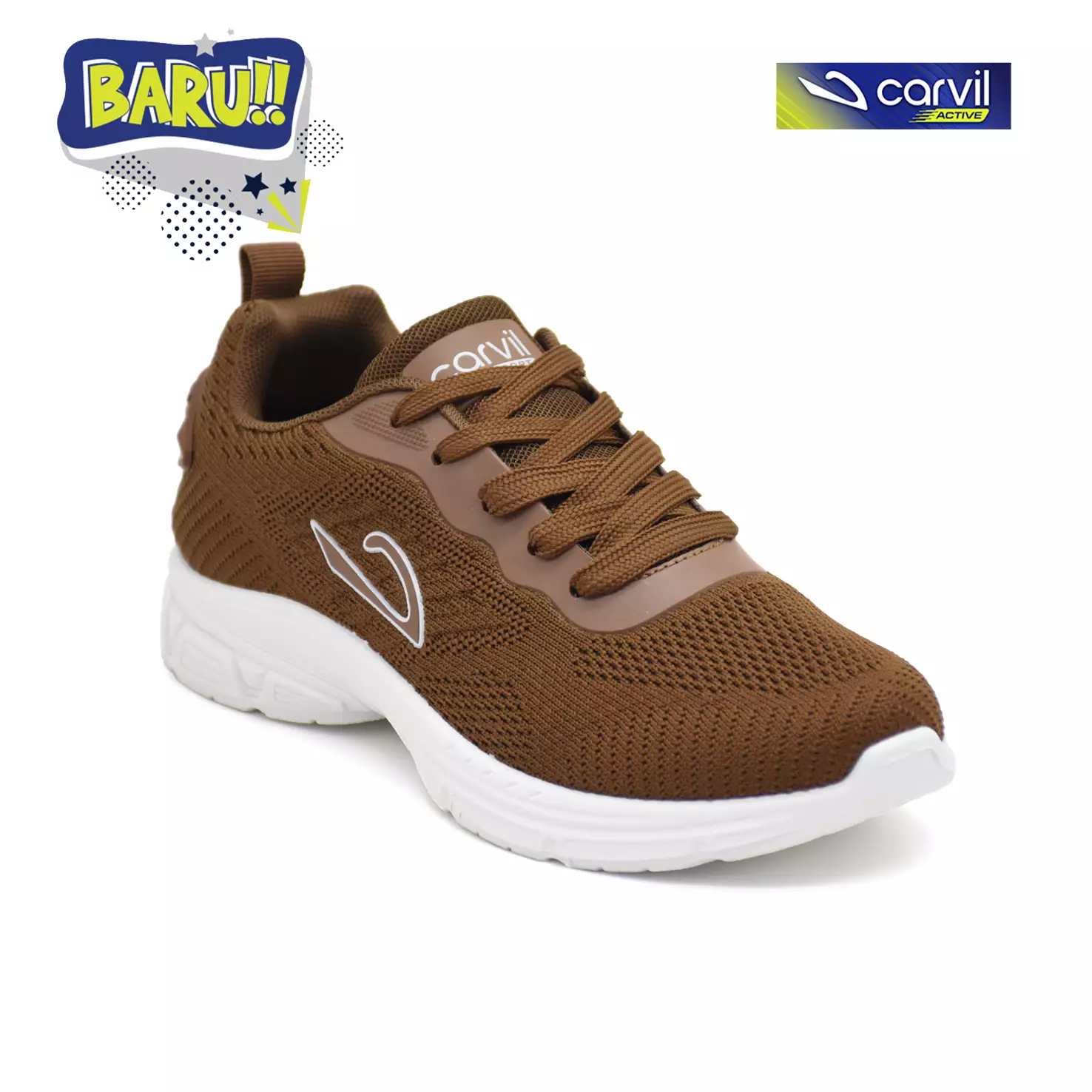 Carvil Sepatu Sekolah Anak Ghani-02 LT Dark Brown