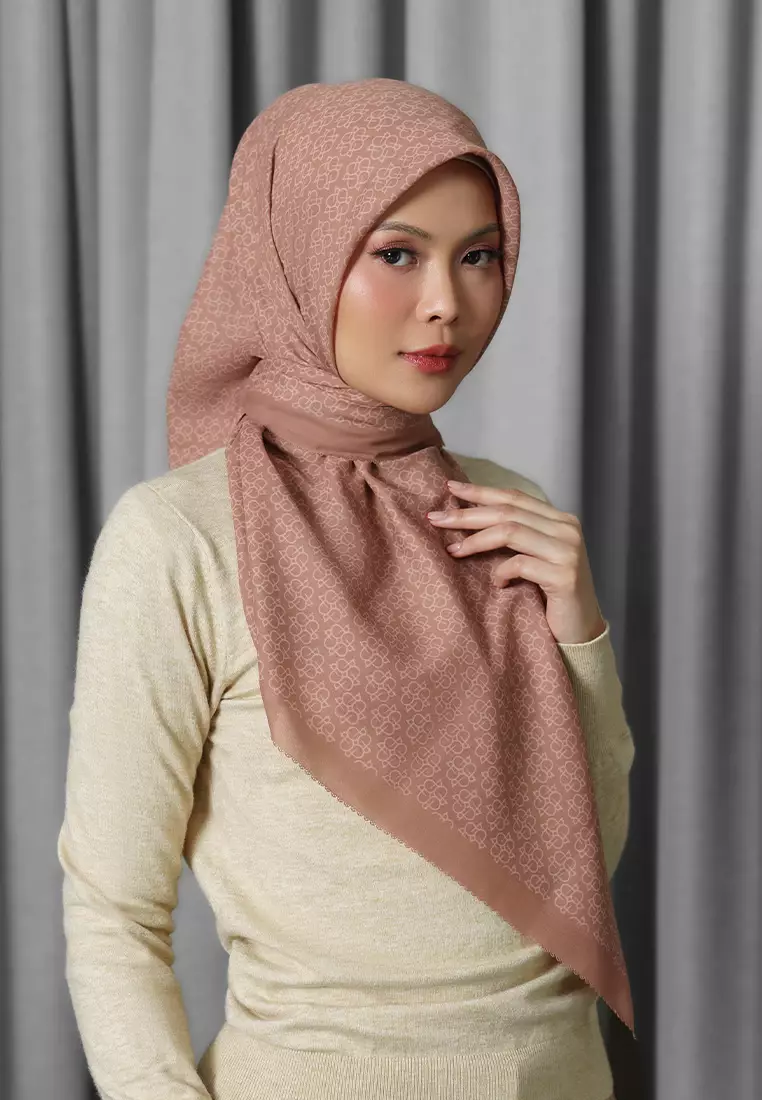 Jenna & Kaia - Sierra Scarf Fawn - Hijab Kerudung Segi Empat