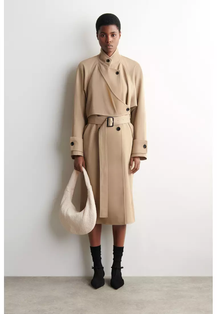 SMOCKED SHOULDER BAG