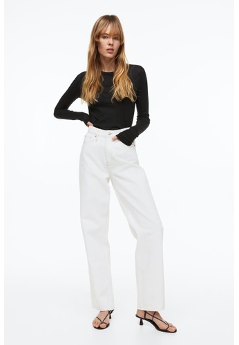 h and m loose straight jeans