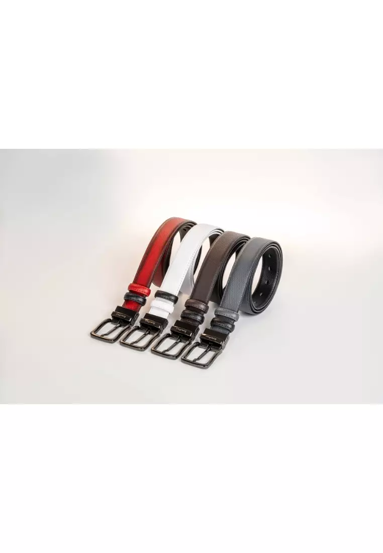 Reversible Spin Buckle Belt Business Casual Strap Belt Tali Pinggang Lelaki - EBL 2512