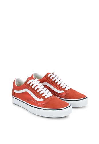 vans red and orange