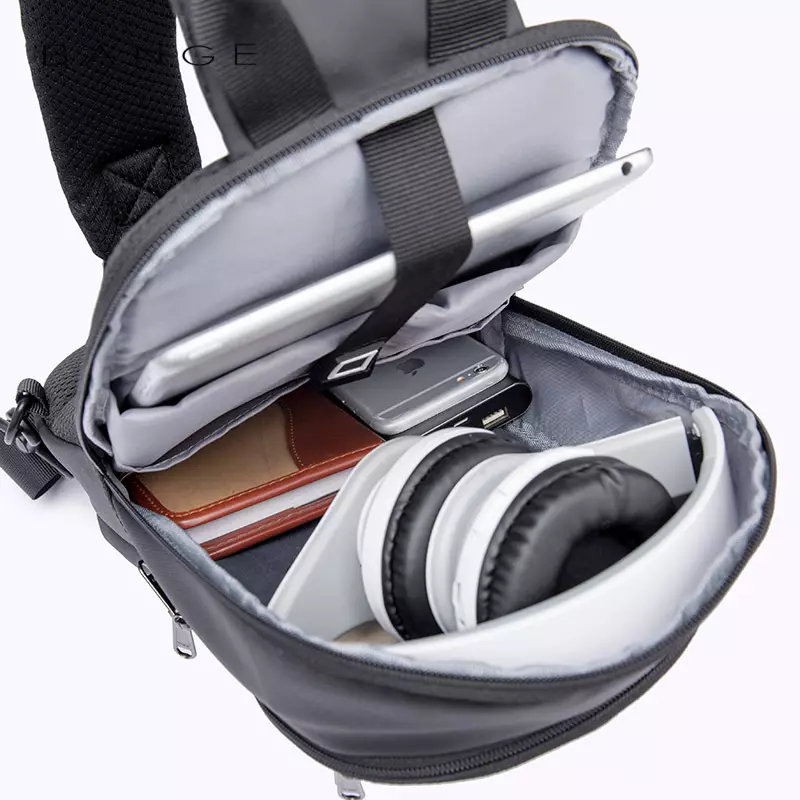 Bange BG1911 Tas Selempang Sling Bag Pria - Hitam