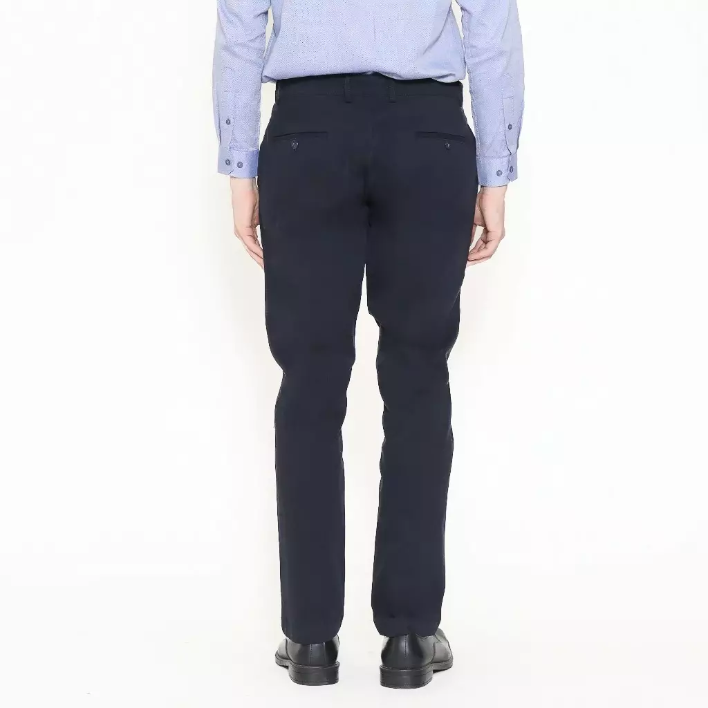 Lawell Celana Chinos Pria Slim Fit – Biru Tua (Dark Blue) – L.1-CCSF-G10A-CTS