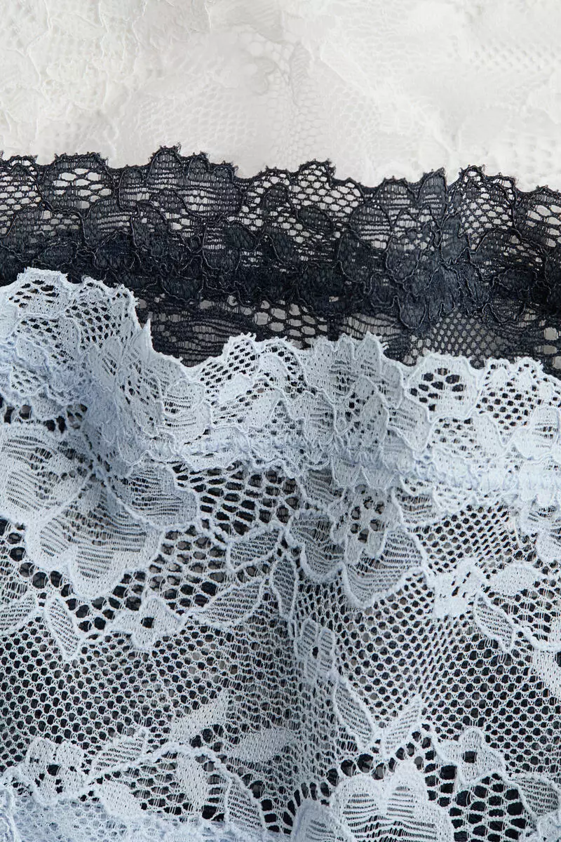 3-pack lace Brazilian briefs