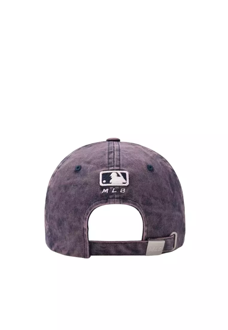 Jual MLB Korea Heavy Washing Unstructured Ball Cap - LA Navy