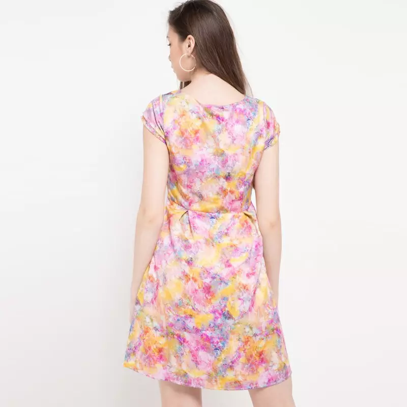 Delia Dress In Pink Print