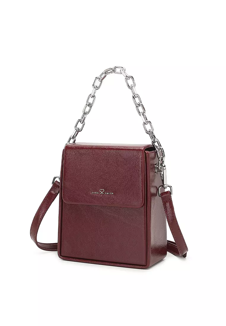 Women's Sling Bag / Crossbody Bag / Shoulder Bag - Wine Red