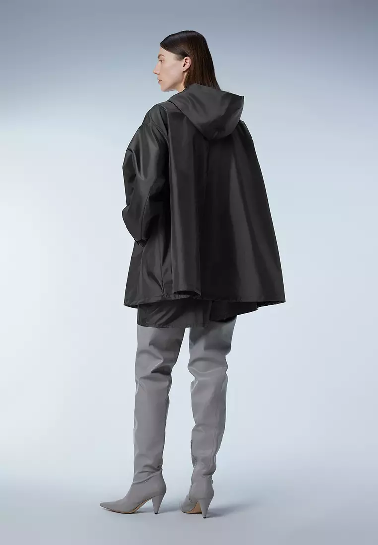 Loose hooded short windbreaker