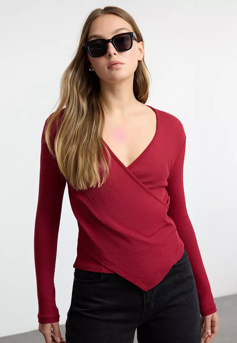 Double Breasted Knitted Top