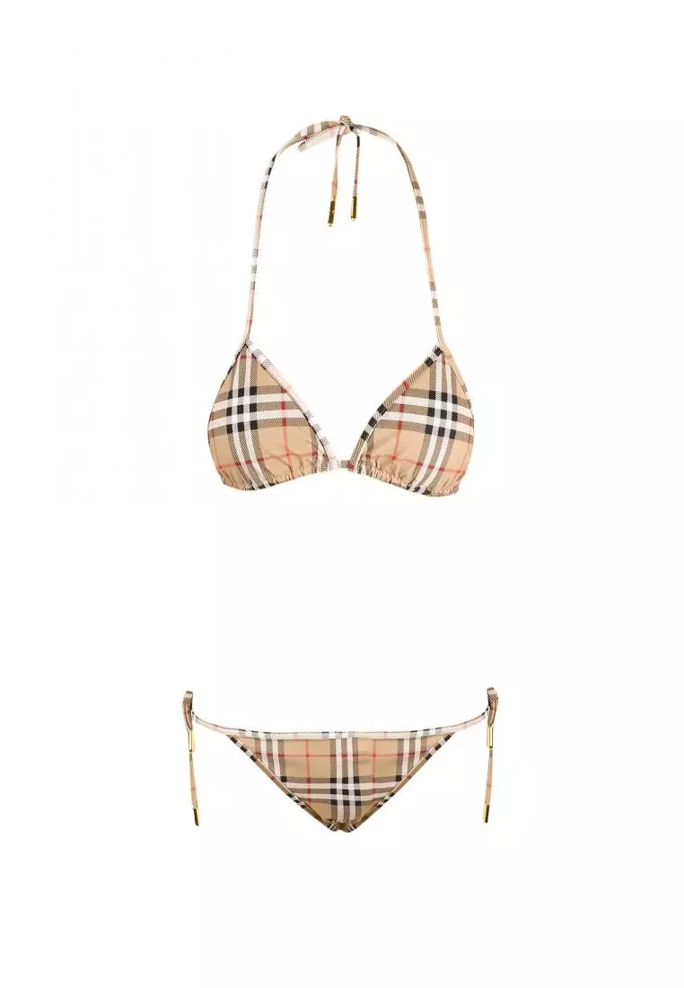 Buy Burberry BURBERRY Nylon bikini Beige 2023 Online ZALORA