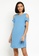 ZALORA BASICS blue Ruffle Cold Shoulder Dress 17E25AAC9C0E7FGS_1