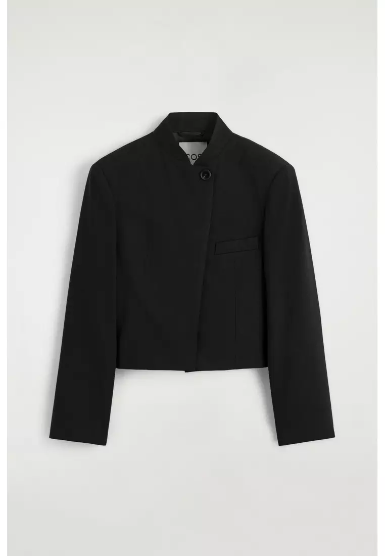 Buy COS CROPPED STRUCTURED LINEN BLAZER 2026 Online | ZALORA