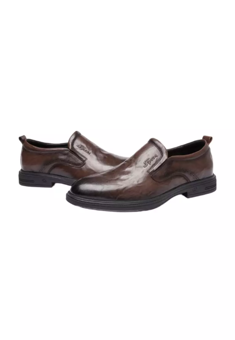 Soft-Soled Non-slip British Retro Business Formal Leather Shoes