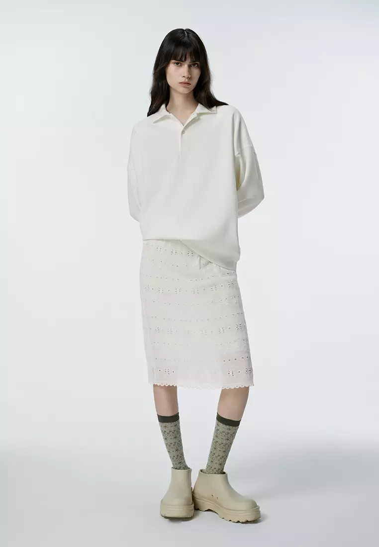 Women's Lace Insert Skirt