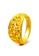 YOUNIQ gold YOUNIQ Premium Classical 24K Plated Bangle Bangle & Ring Set (Gold) 3703EACD1D39F3GS_5