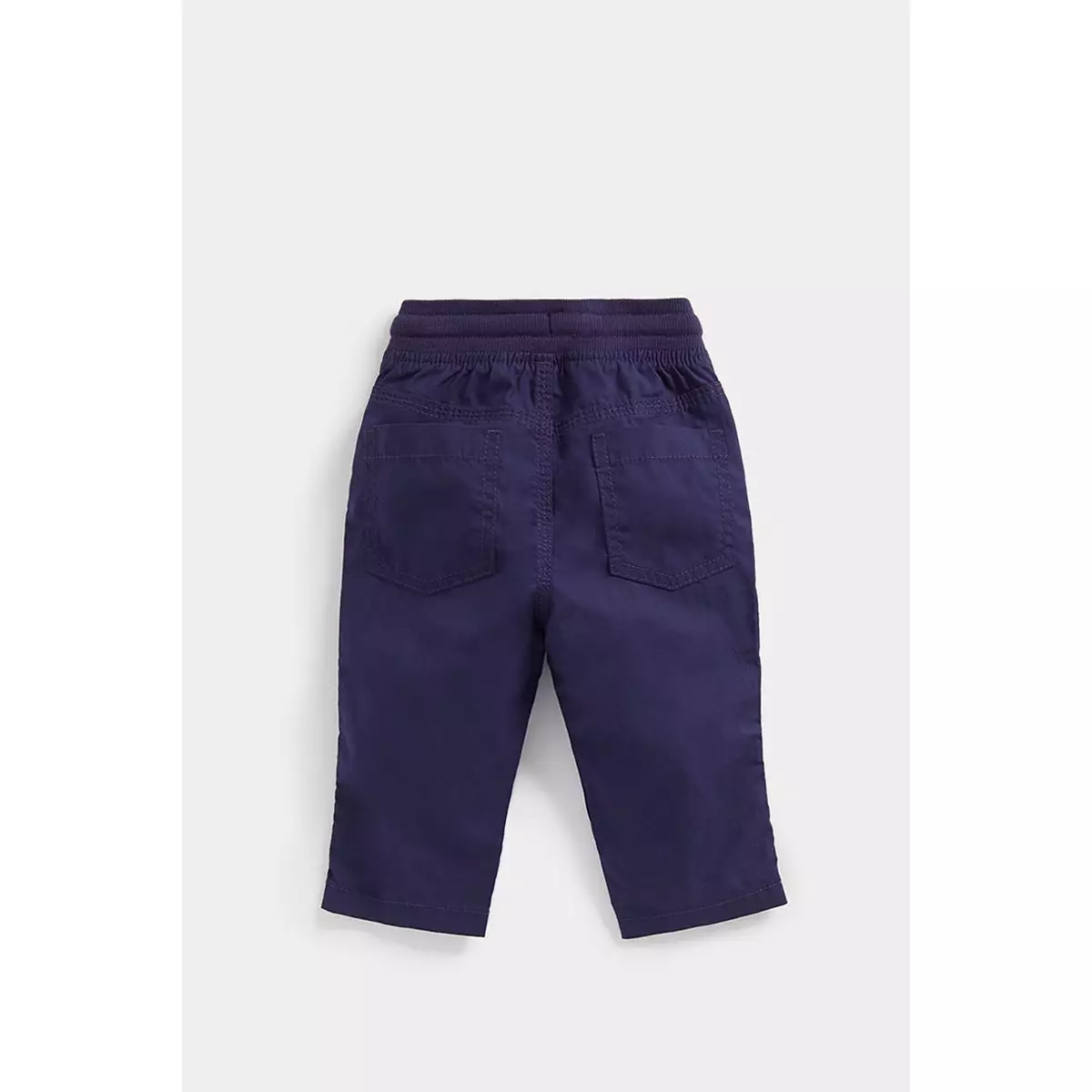 Mothercare Navy Poplin Roll-Up Trousers - Celana Anak Laki (Biru)