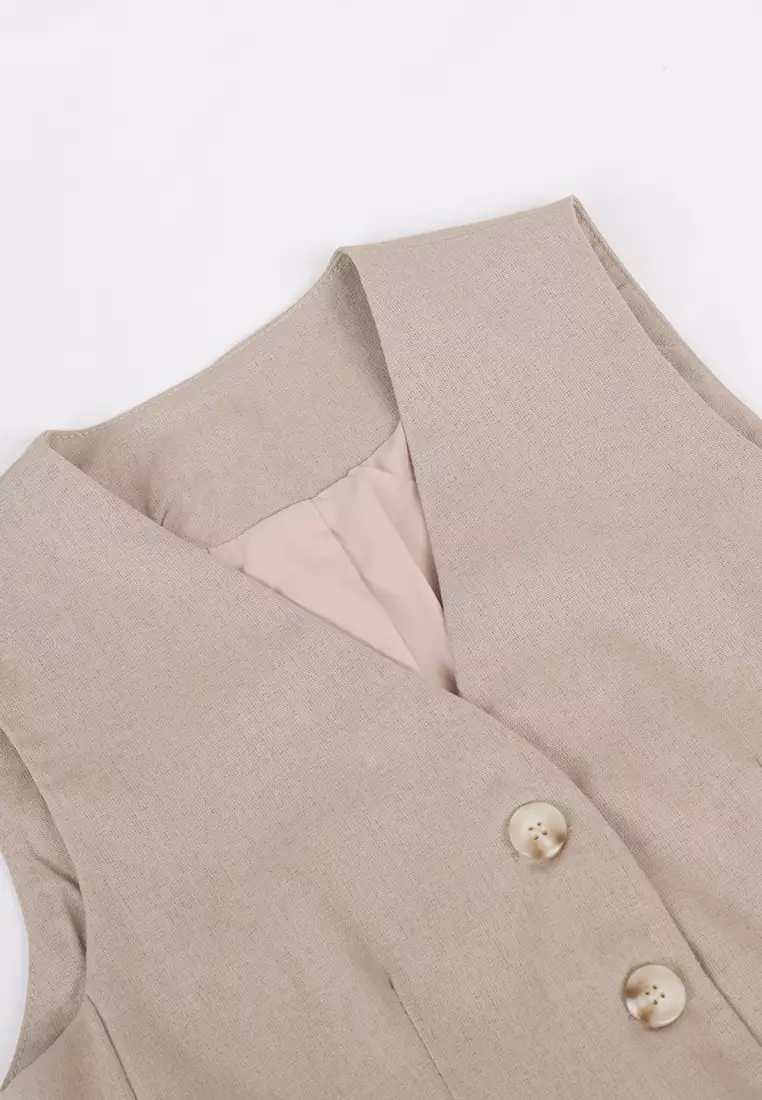 2025 fashionable new style vest and casual pants two-piece suit K052102KI