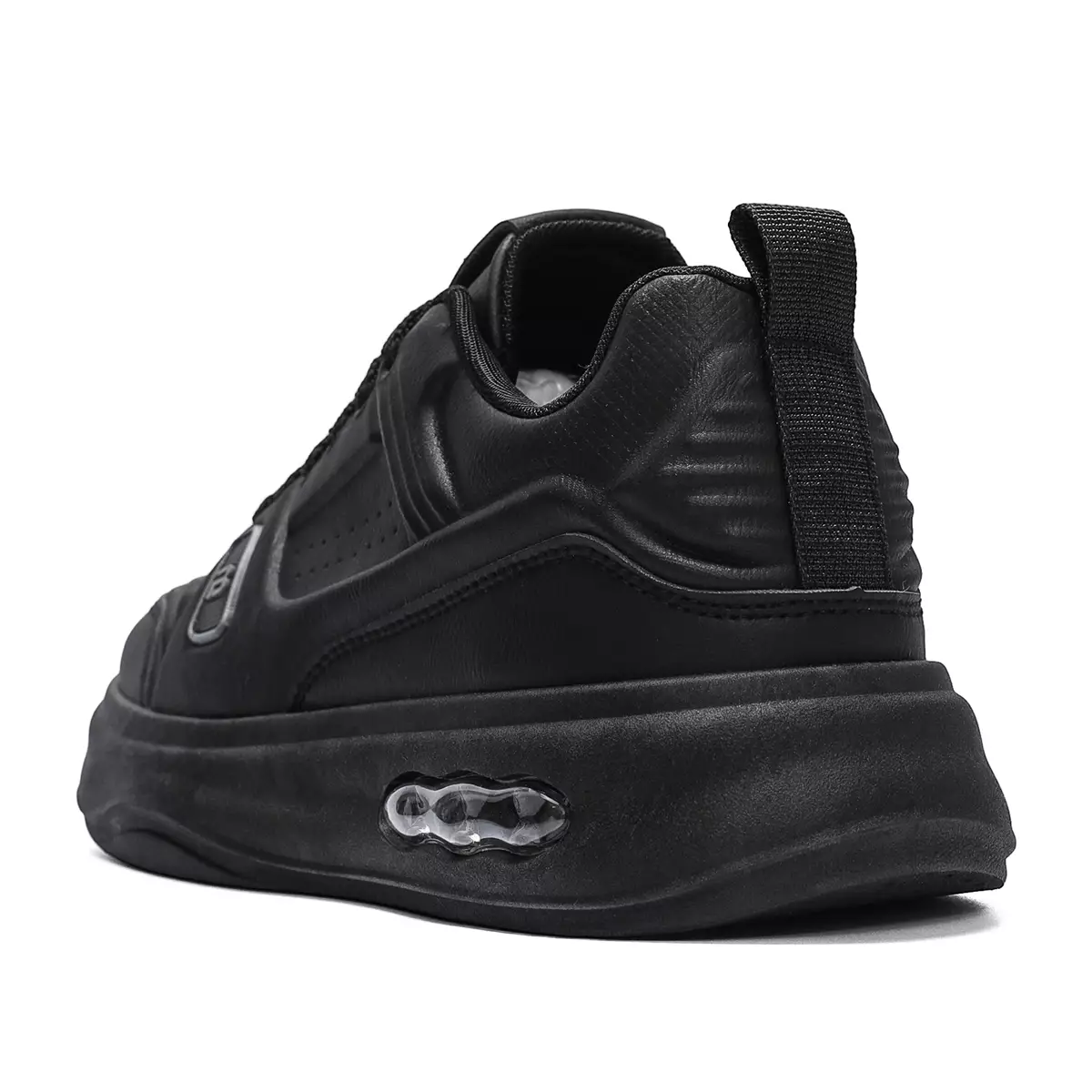 LURAD Sepatu Cowok Sekolah Polos Hitam Beige Simple Sneakers Pria QNR38