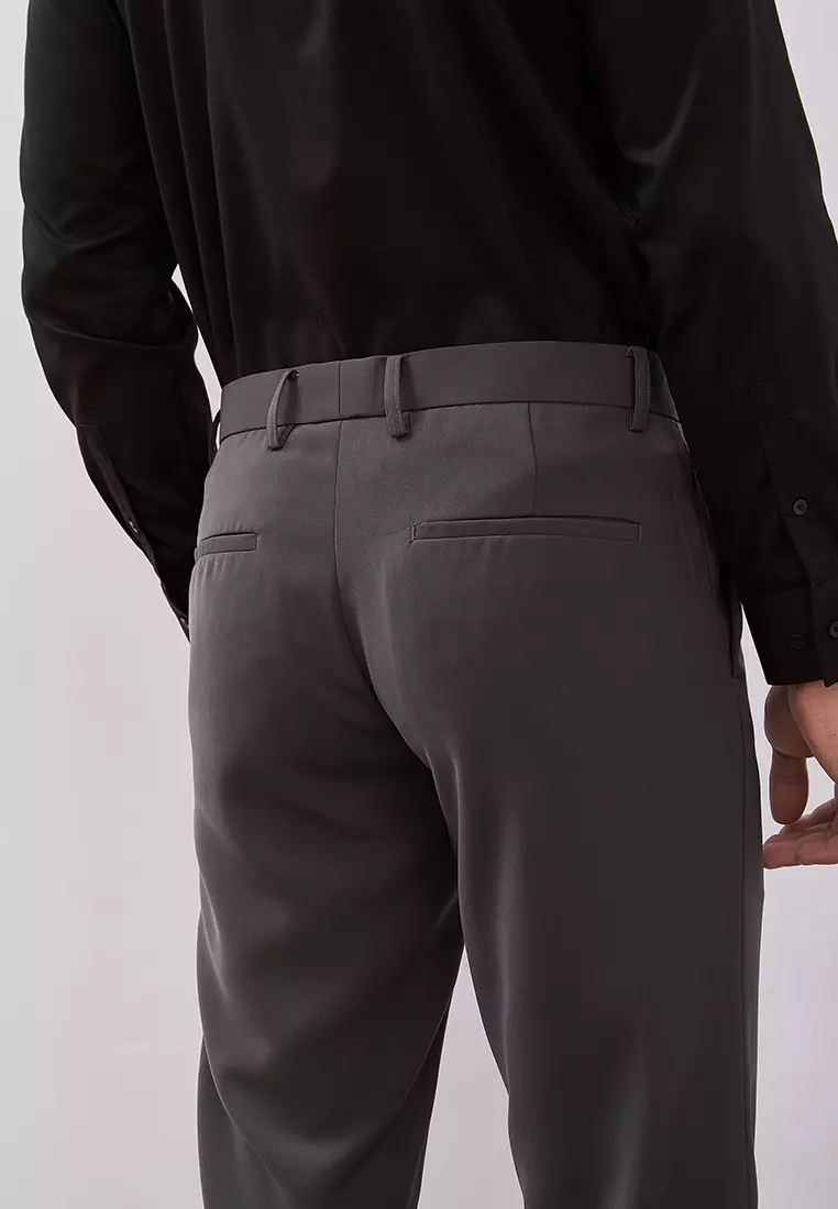 Jobb Lucido Celana Panjang Pria Slim Fit Abu-Abu