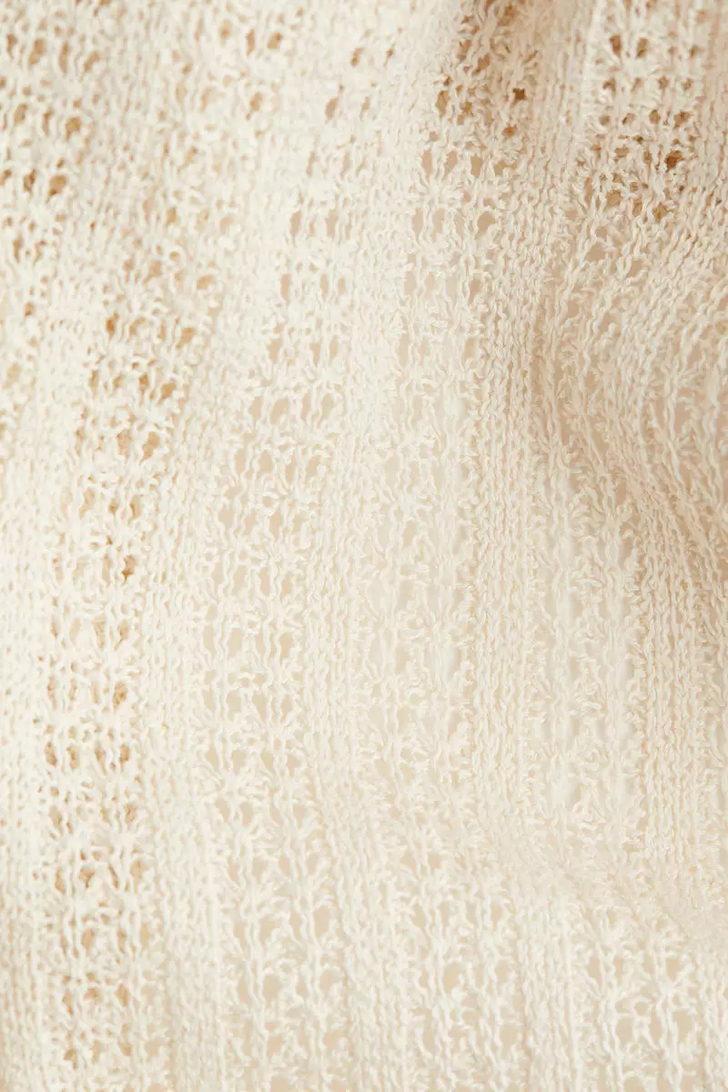 Knitted drawstring trousers