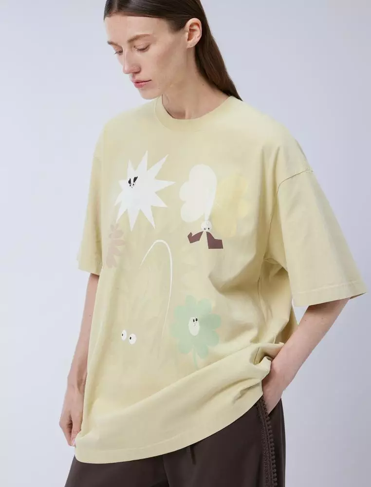 Loose Fit Printed Short Sleeve T-Shirt