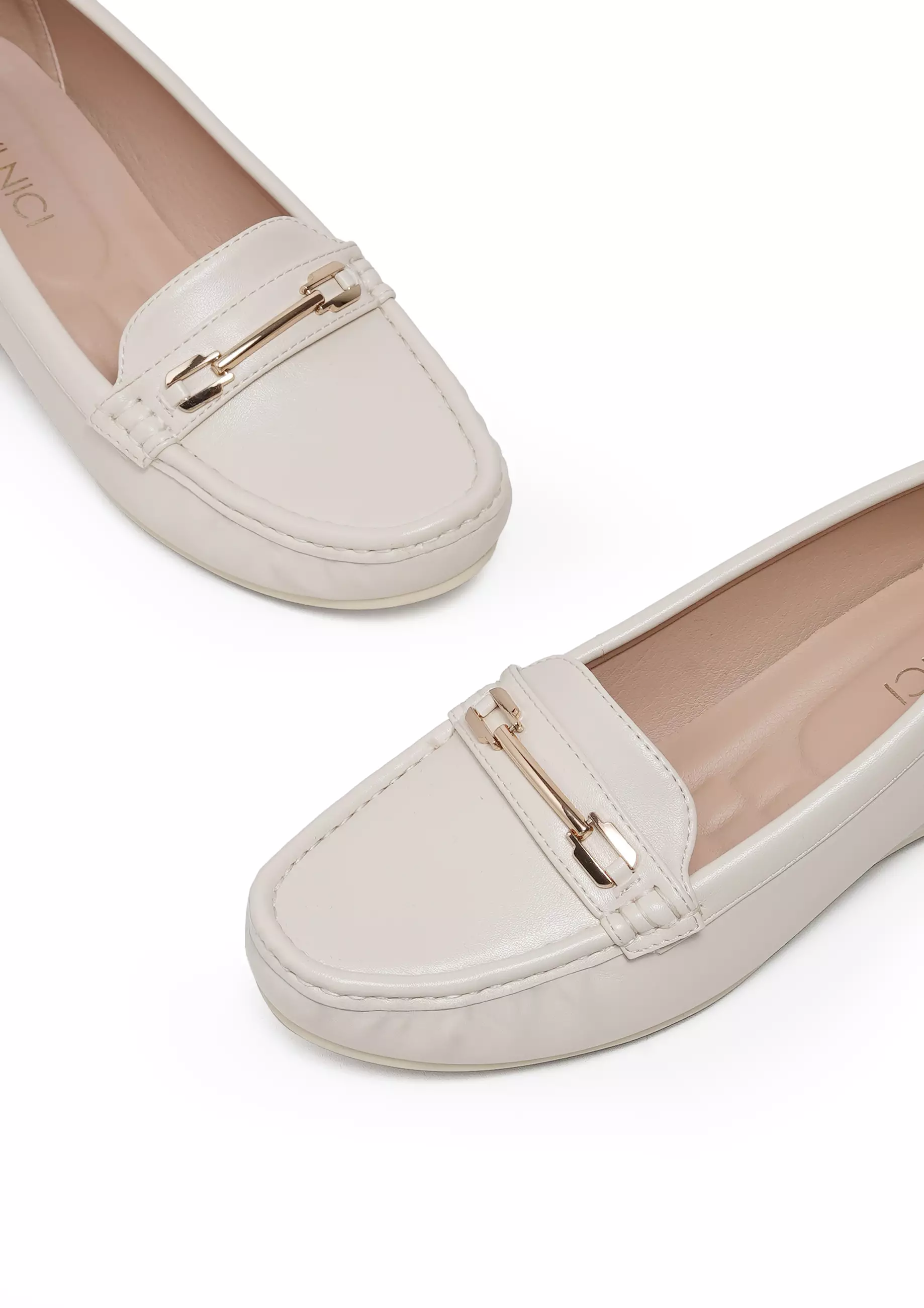 VIVI NICI - Dona Sepatu Kerja Wanita Hak 5 Cm Clean White