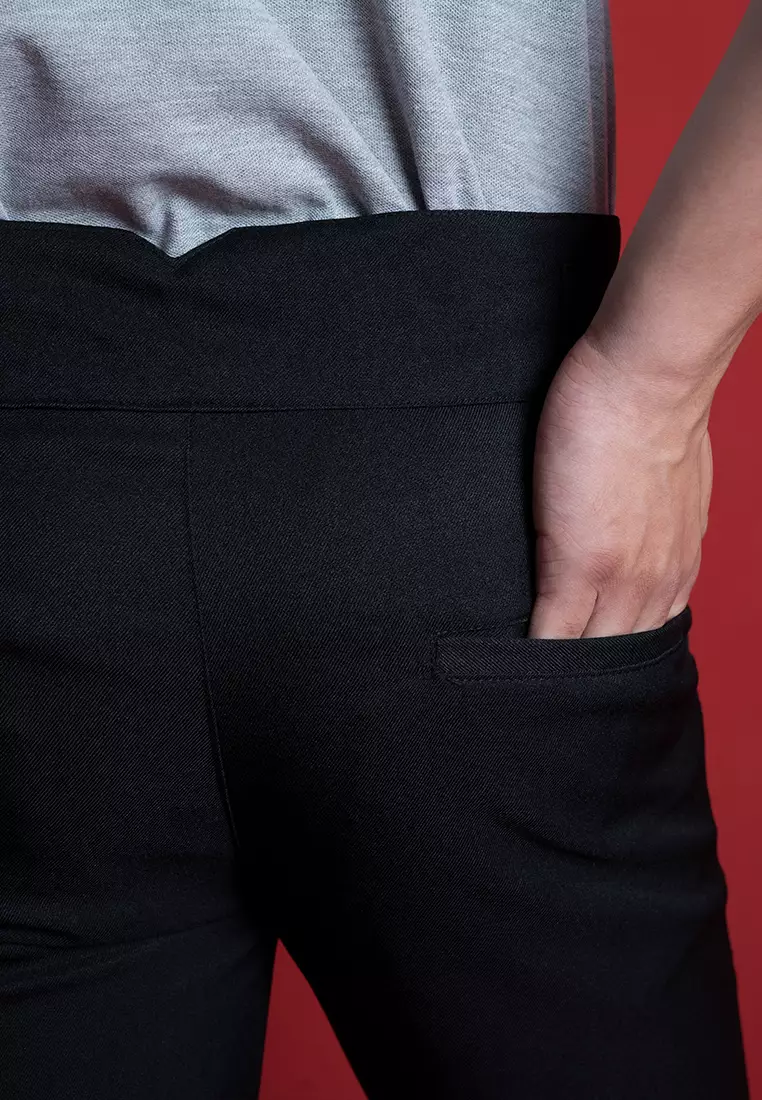 Houseofcuff Celana Panjang Formal Gurkha Pants High Waist Hitam