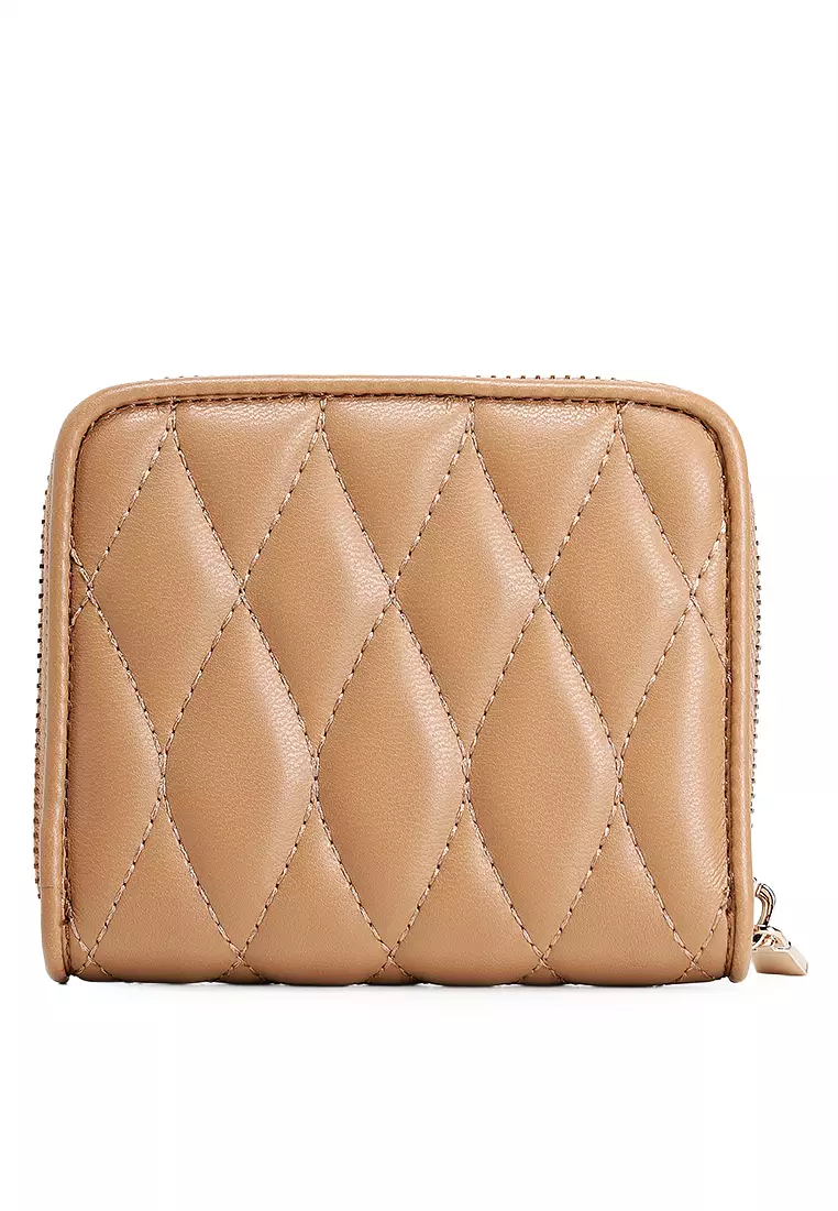 Valla Signature Logo Small Zip Around Wallet