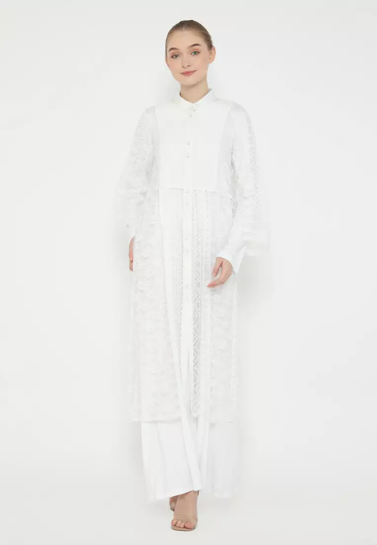 Maira Oter Brokat Putih