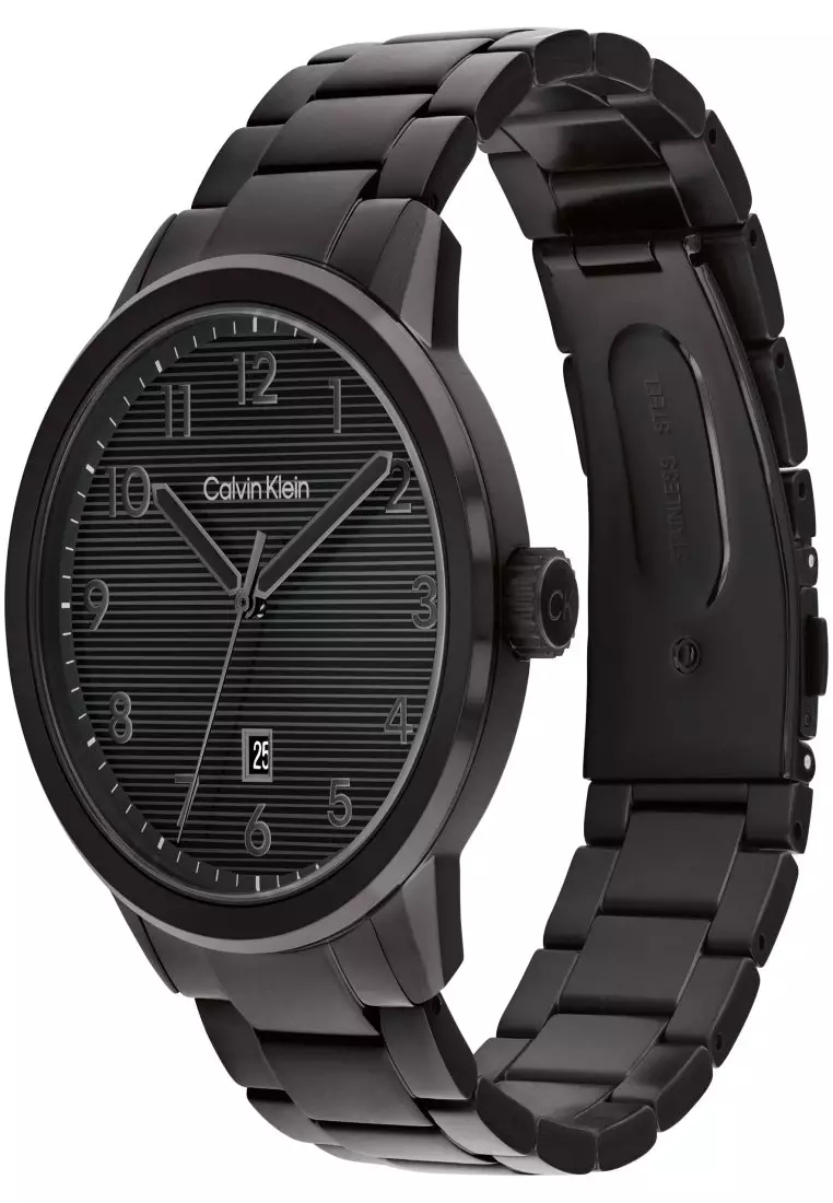 Men's Ionic Plated Black Steel Watch - CK25200516