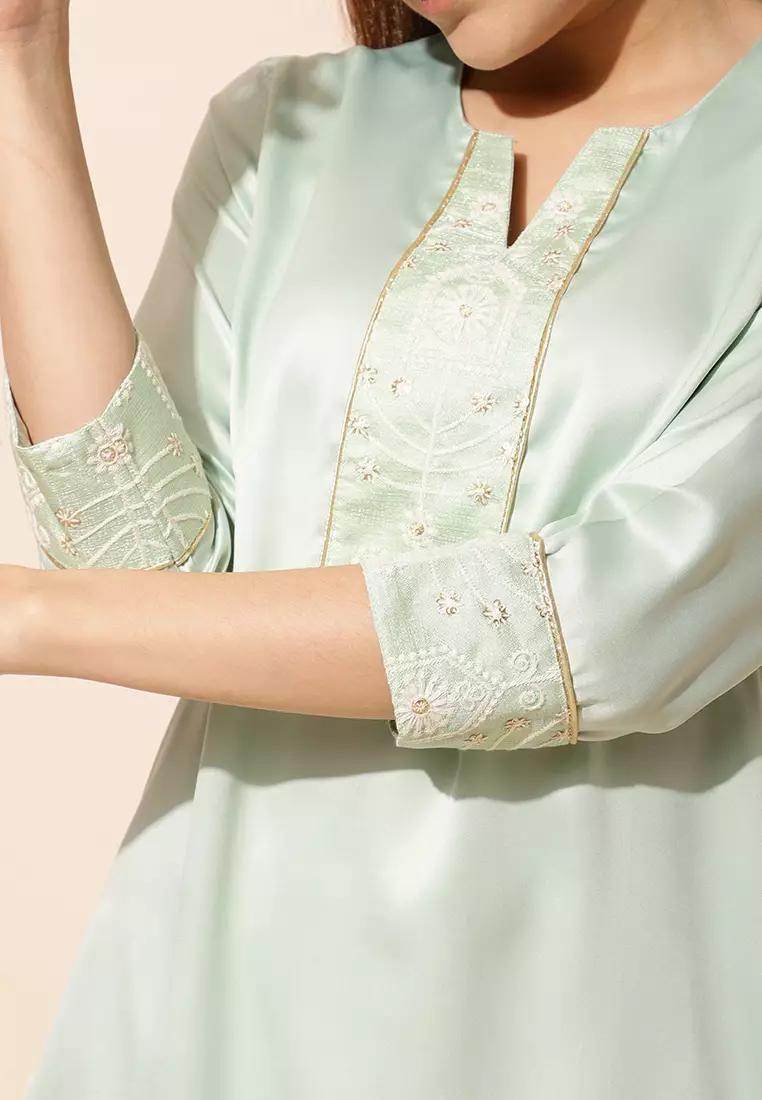 Chanira Festive Aiza Tunic-Pastel Green