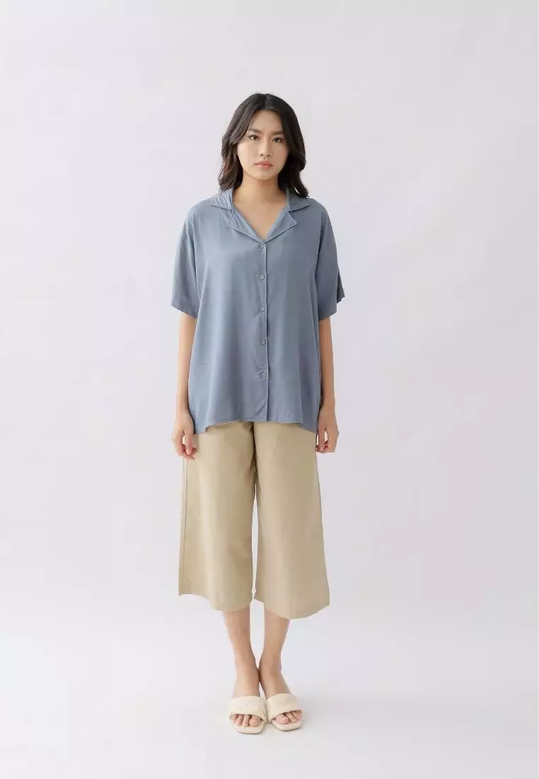 Sans Blouse Slate Grey