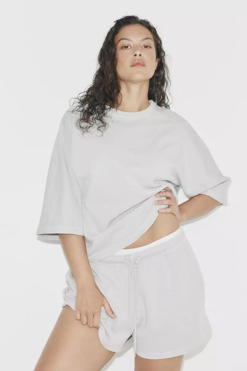 Drawstring sweatshorts