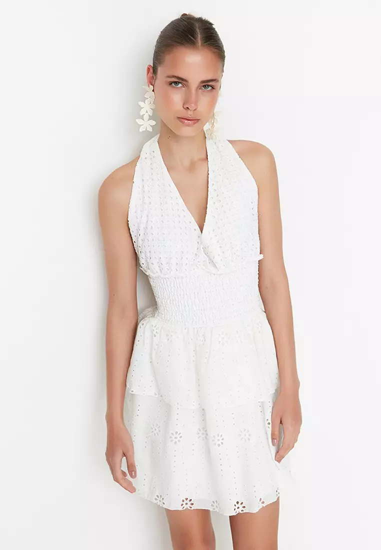 White sales dress zalora