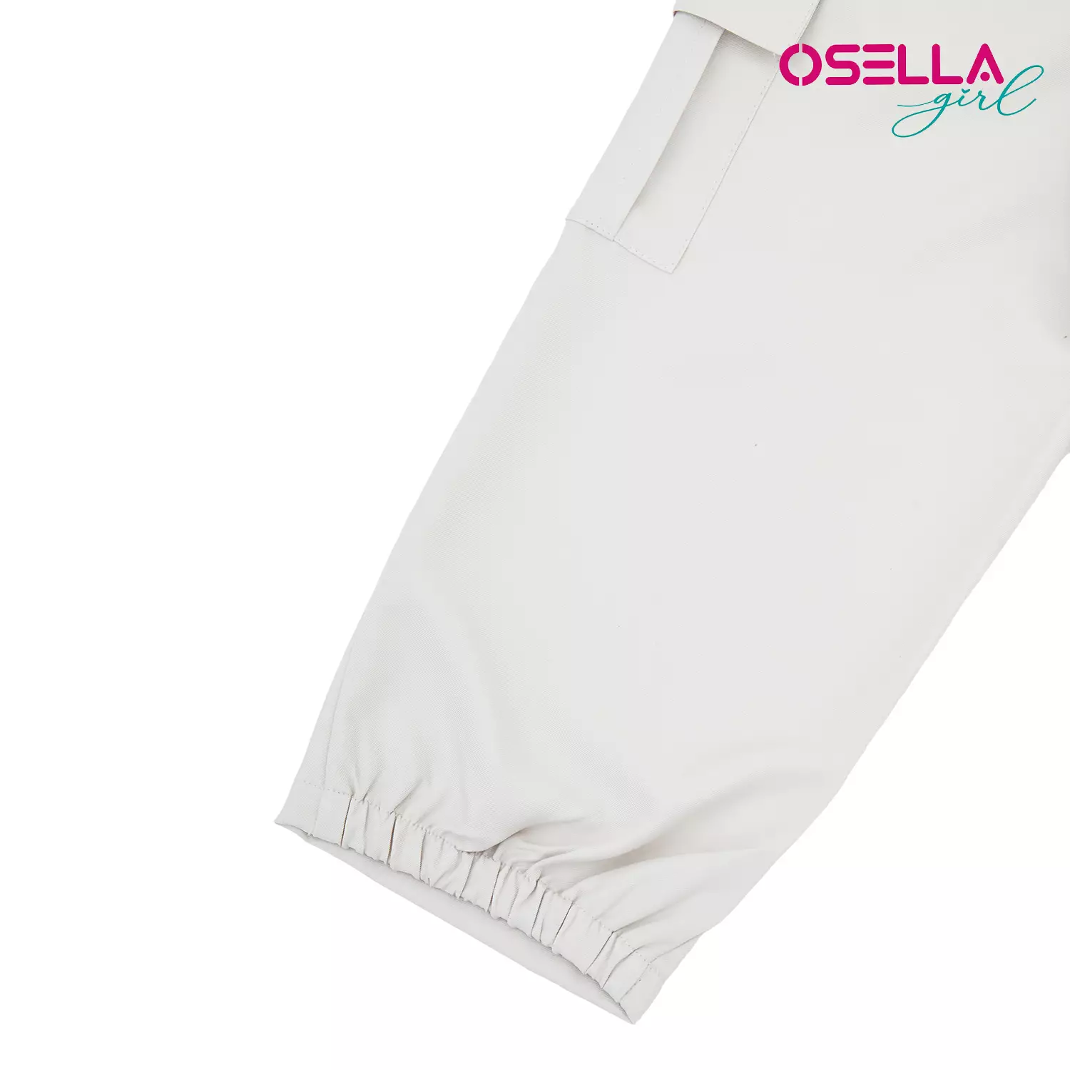 [NEW] Osella Kana Long Cargo Pants With Half Elastic Band On The Leg Opening In Beige  2381500238 | Celana Kargo Anak Perempuan