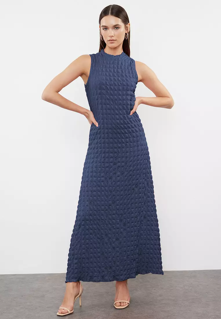 Textured Maxi Dress
