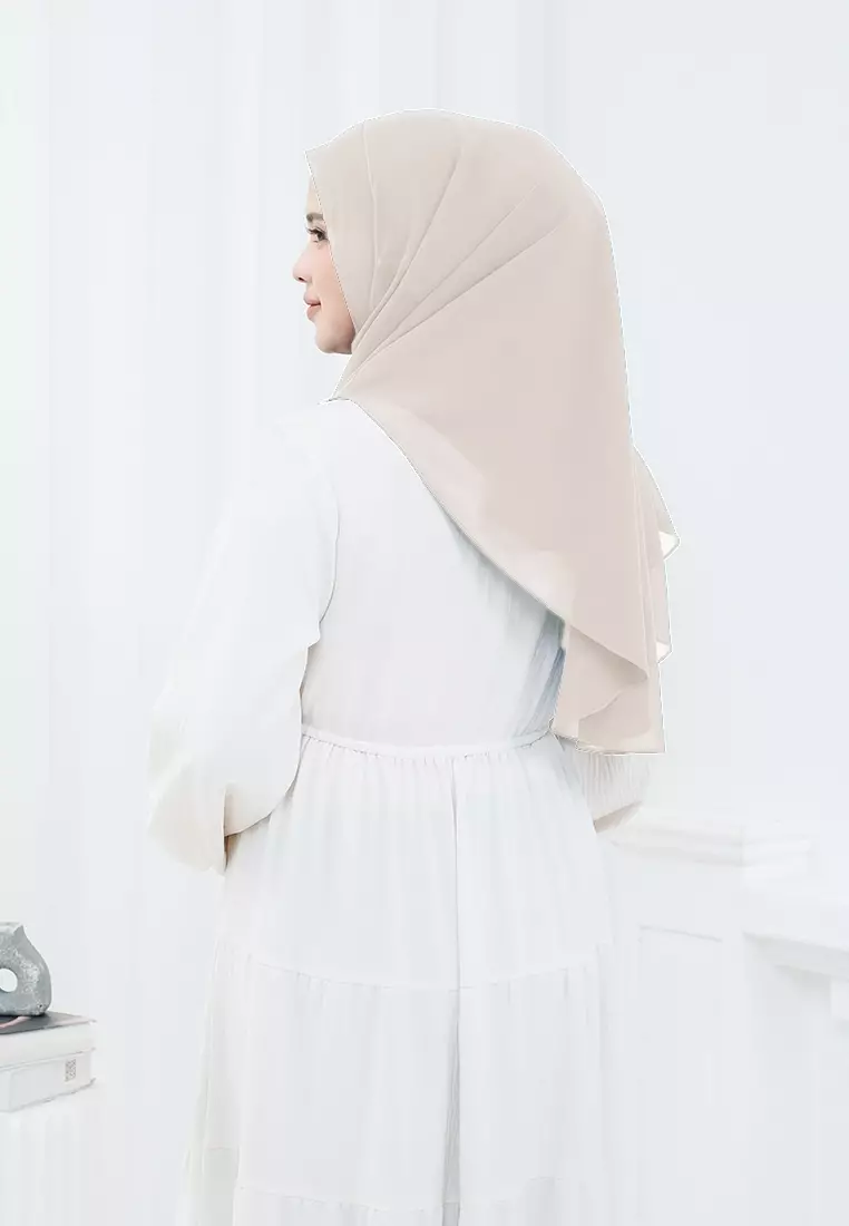 HIJAB INSTAN ZHAZA - LIGHT CREAM