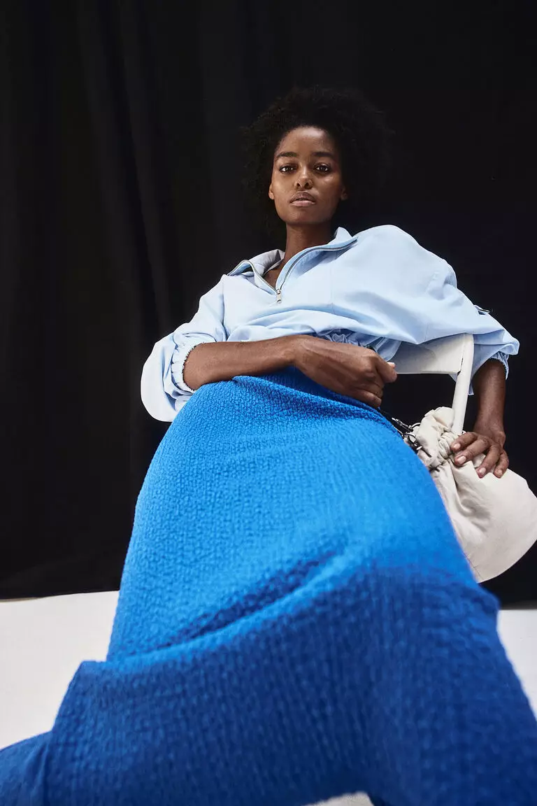 Crinkled jersey dress