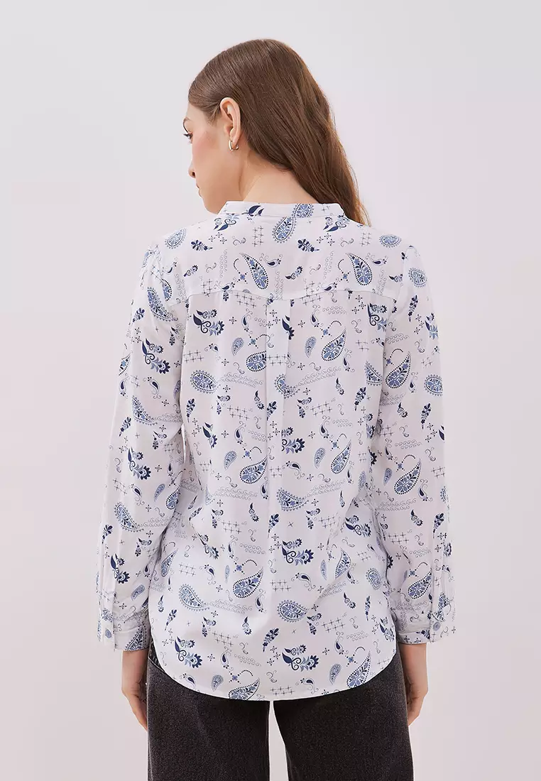 DUST Blouse Miswa Ethnic Putih Comfease (D.116491)