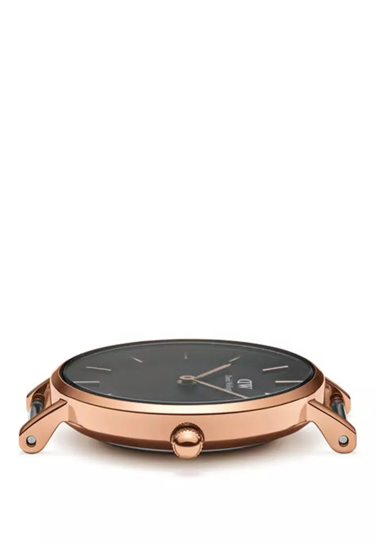 Petite Ashfield 28mm Watch Black dial Mesh strap Rose Gold Female watch Ladies watch Watch for women DW