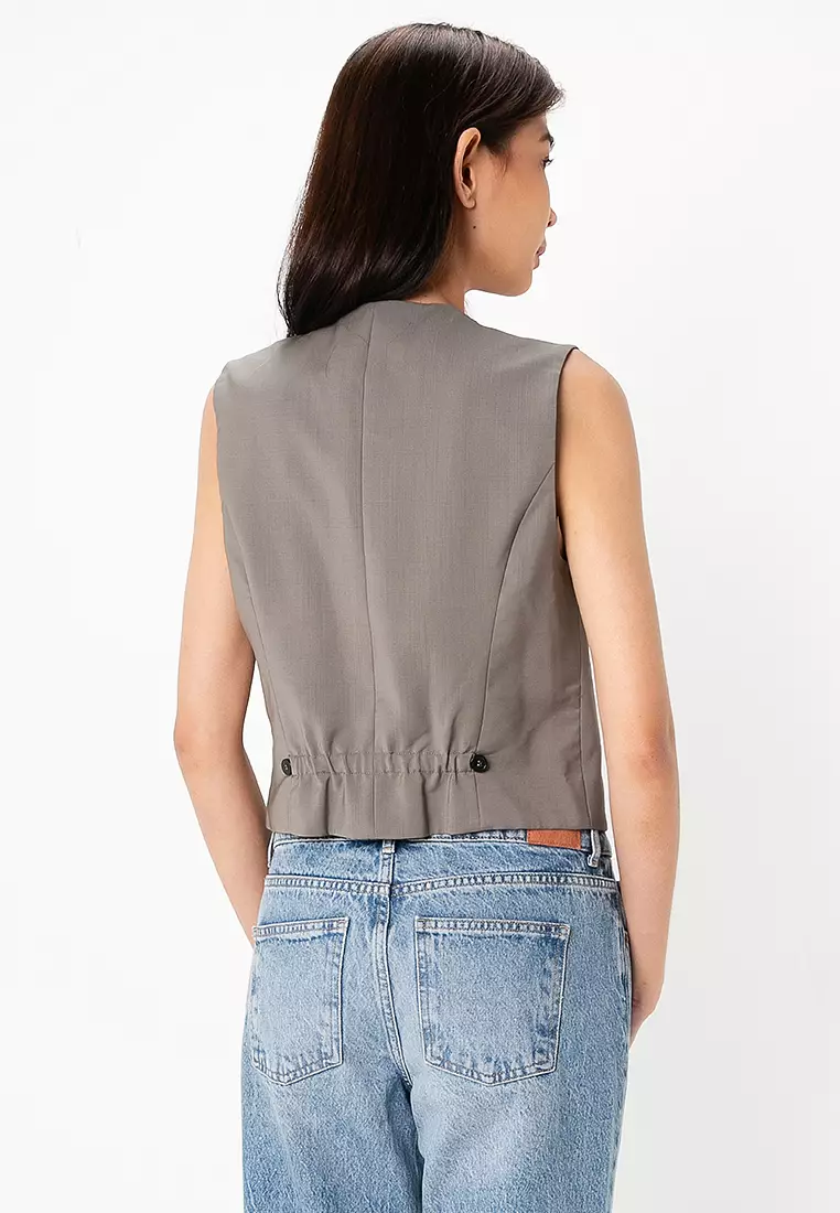 ZARA Sleeveless Waistcoat 2025 Buy ZARA Online ZALORA Hong Kong