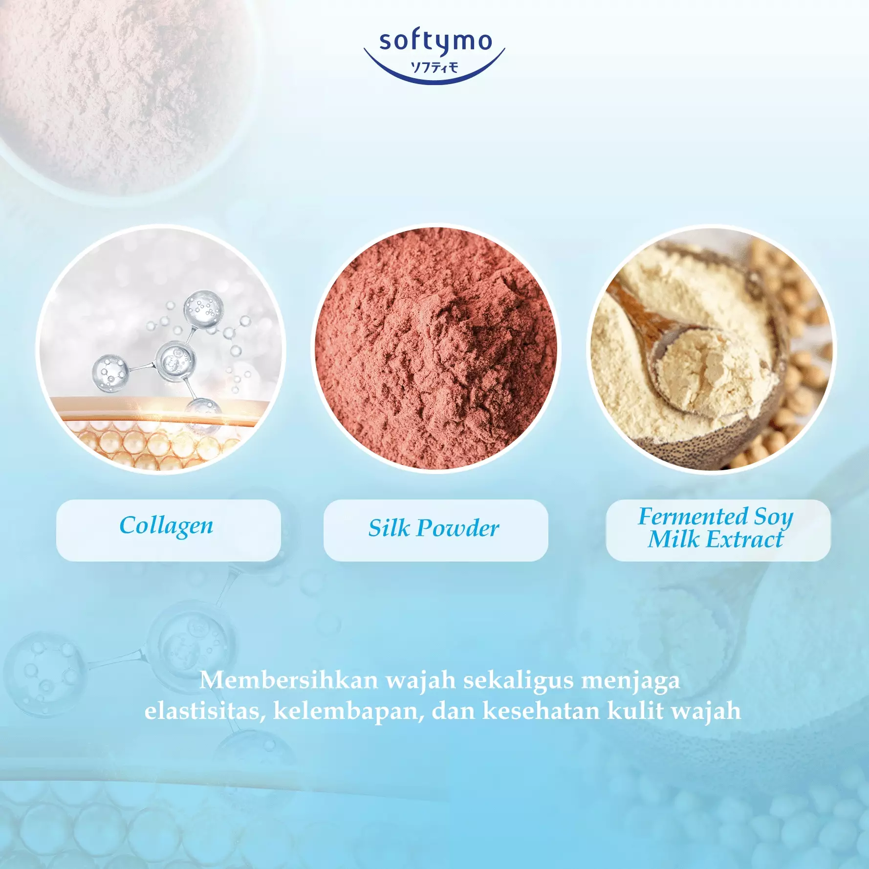 KOSE SOFTYMO Facial Cleansing Foam Collagen 190gr (Sabun Cuci Muka / Facial Foam) - For All Skin Types