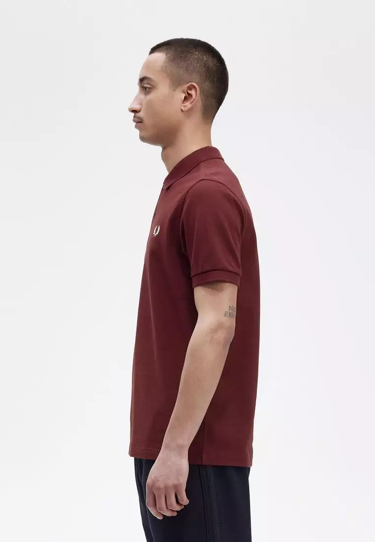 Buy Fred Perry Fred Perry M6000 Plain Fred Perry Shirt (Oxblood