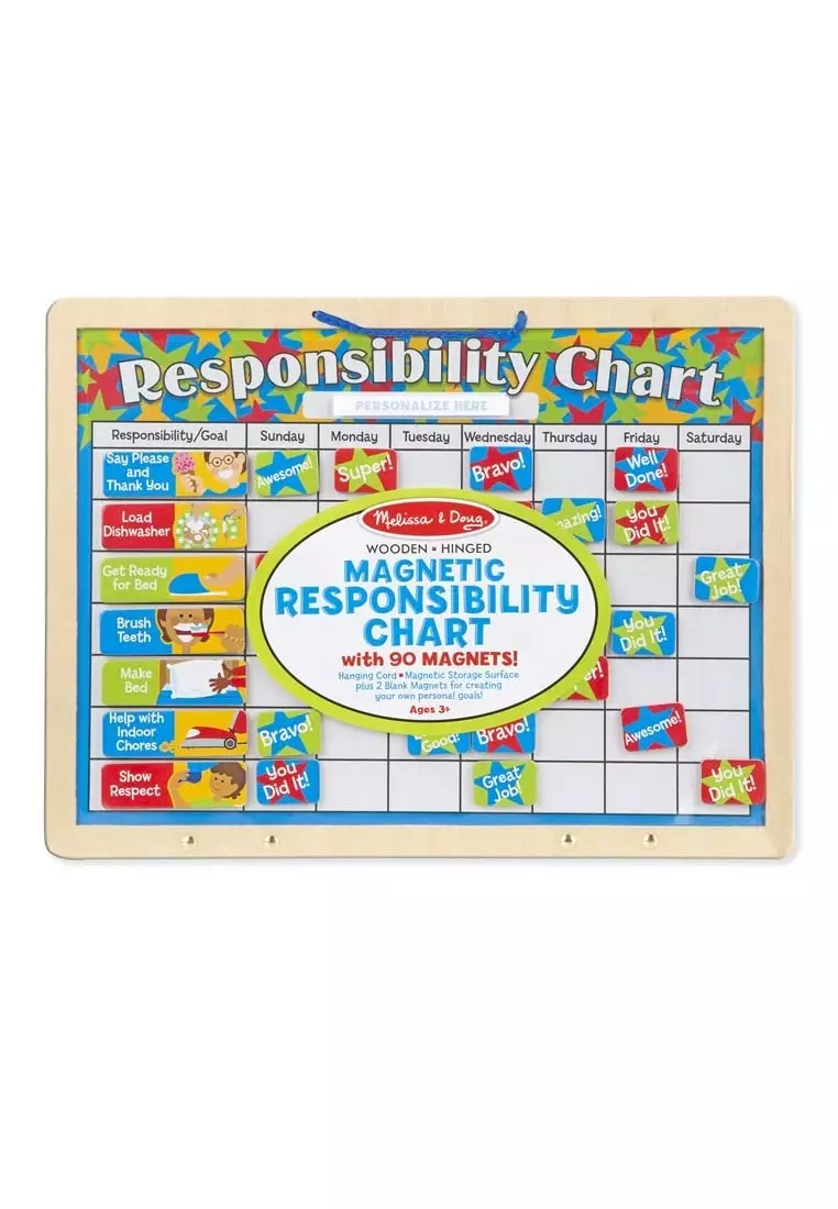Melissa and doug 2024 magnetic responsibility chart