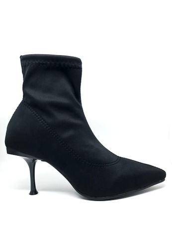 Twenty Eight Shoes black Socking Pointy Polyurethane Boots 066 1B5DESH1AF153BGS_1