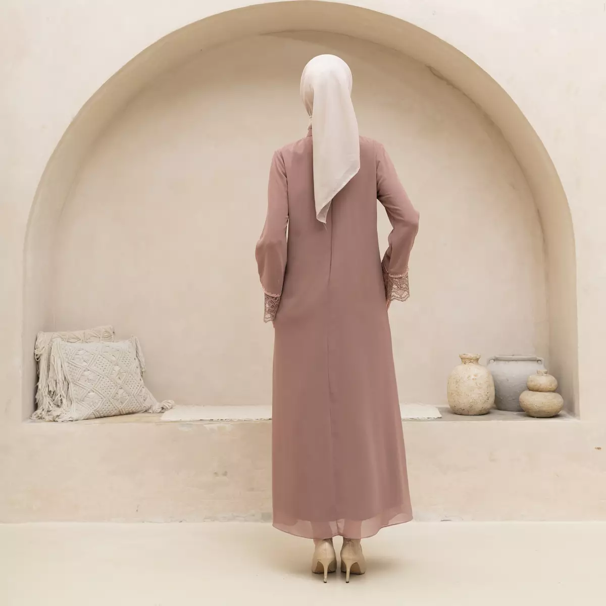 EPC Abaya Zafira - Moucha Mousse- Brocade Collection