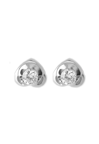 GOLDHEART white GOLDHEART Earrings, Diamond White Gold 375 & Palladium (ESP-E1413) AB1F9AC5D3C9C1GS_1