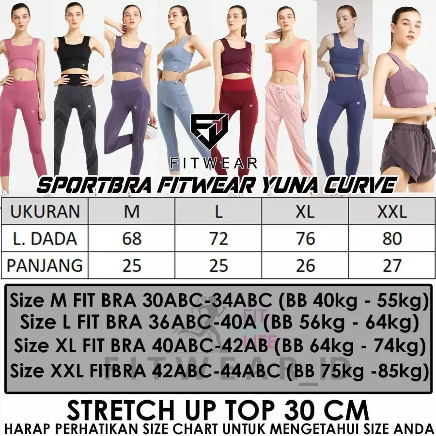 Fitwear - Yuna Curve SportBra - Part 1 - Black